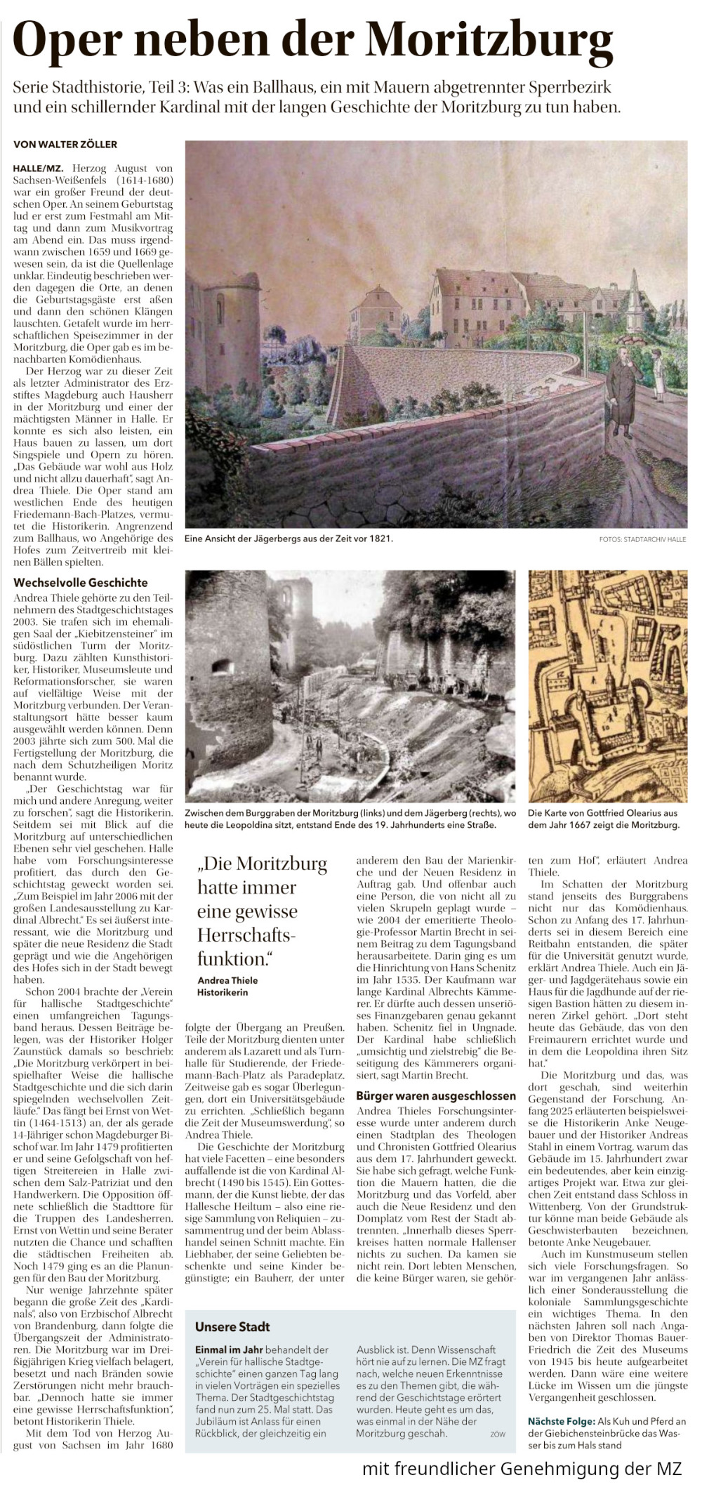 Oper neben der Moritzburg - MZ Artikel vom 08.12.2025