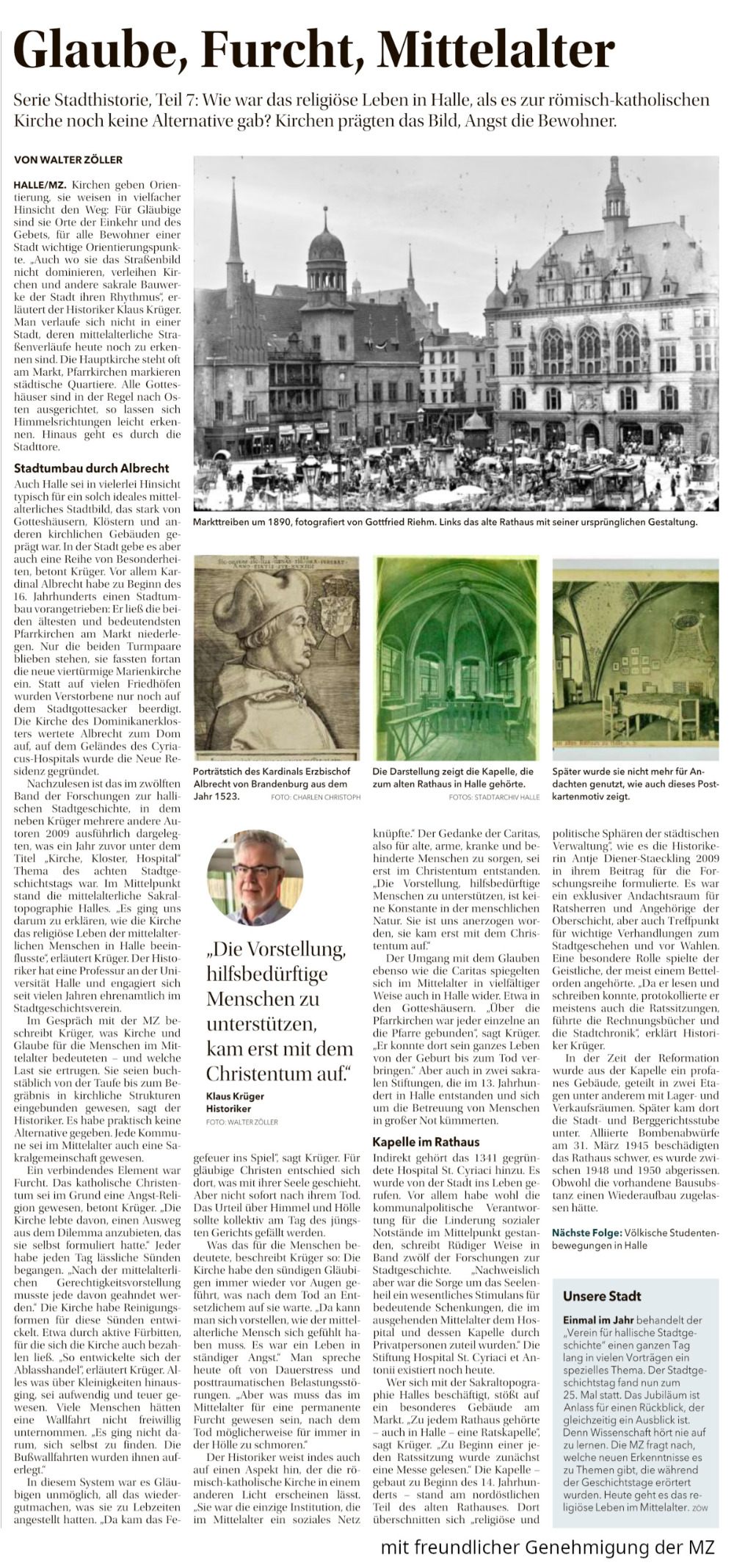 Glaube, Furcht, Mittelalter - MZ Artikel vom 05.01.2026