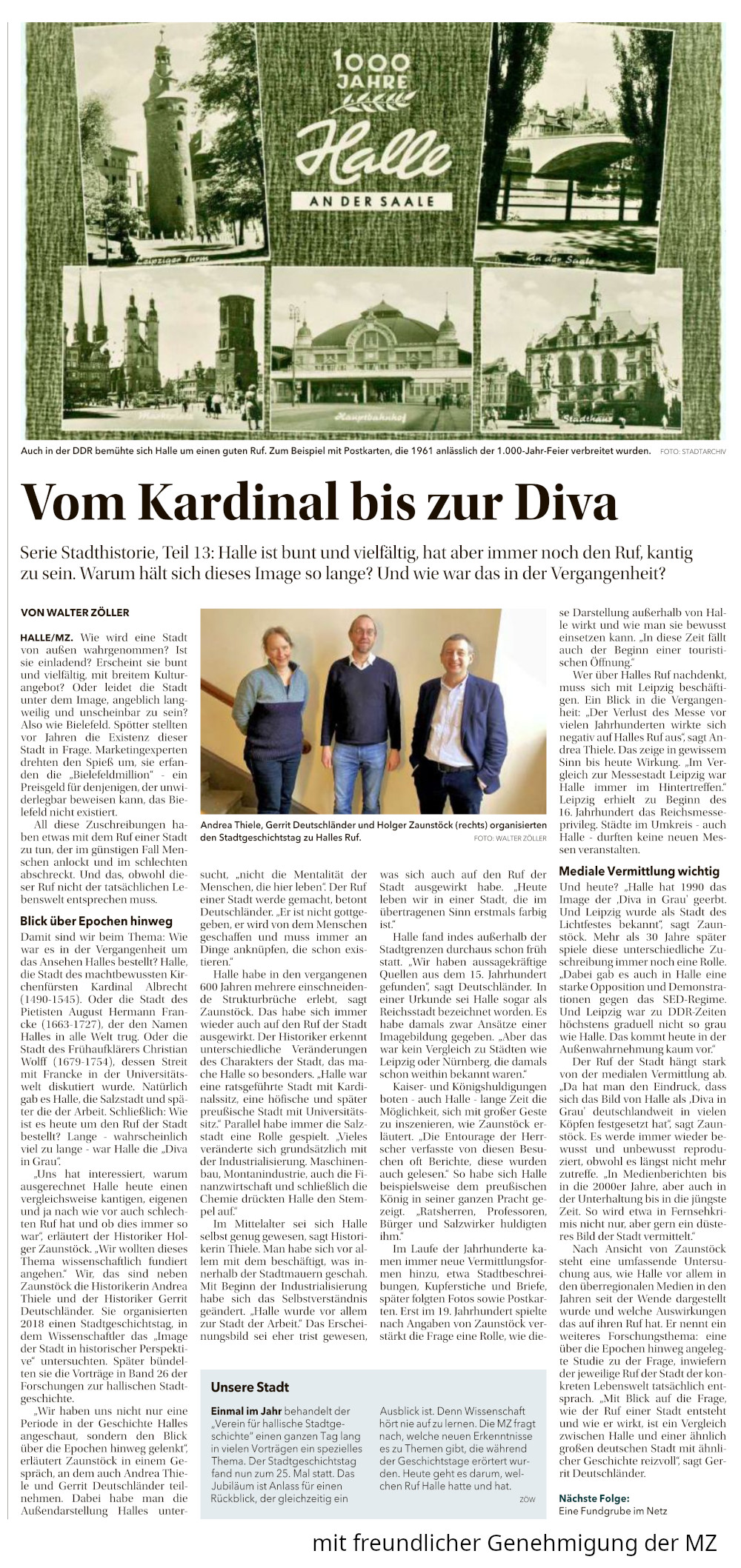 Vom Kardinal bis zur Diva - MZ Artikel vom 16.02.2026