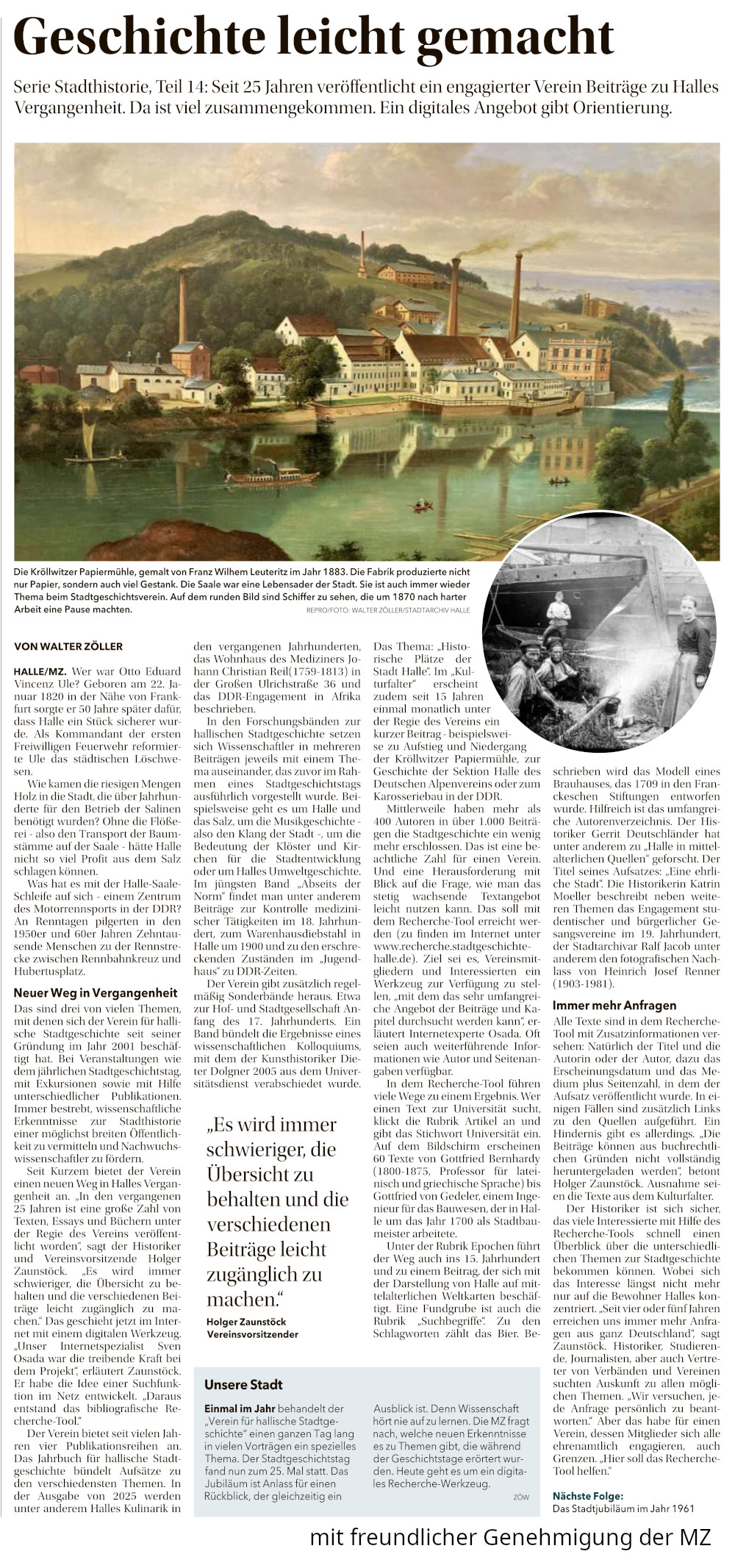 Geschichte leicht gemacht - MZ Artikel vom 23.02.2026