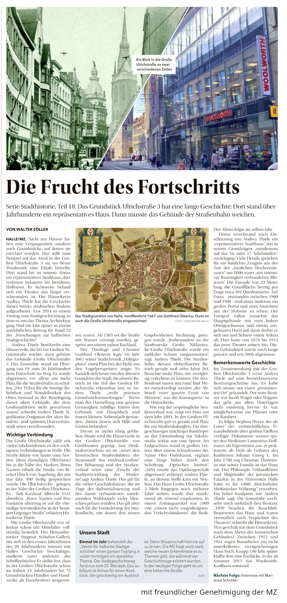 Die Frucht des Fortschritts - MZ Artikel vom 23.03.2026