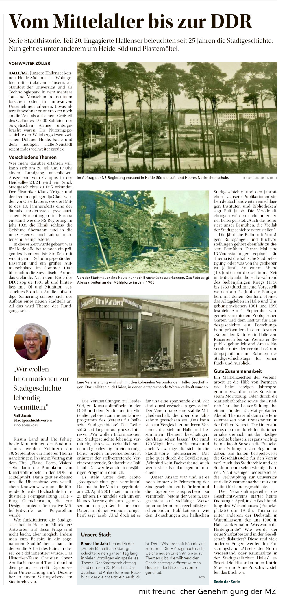 Vom Mittelalter bis zur DDR - MZ Artikel vom 07.04.2026