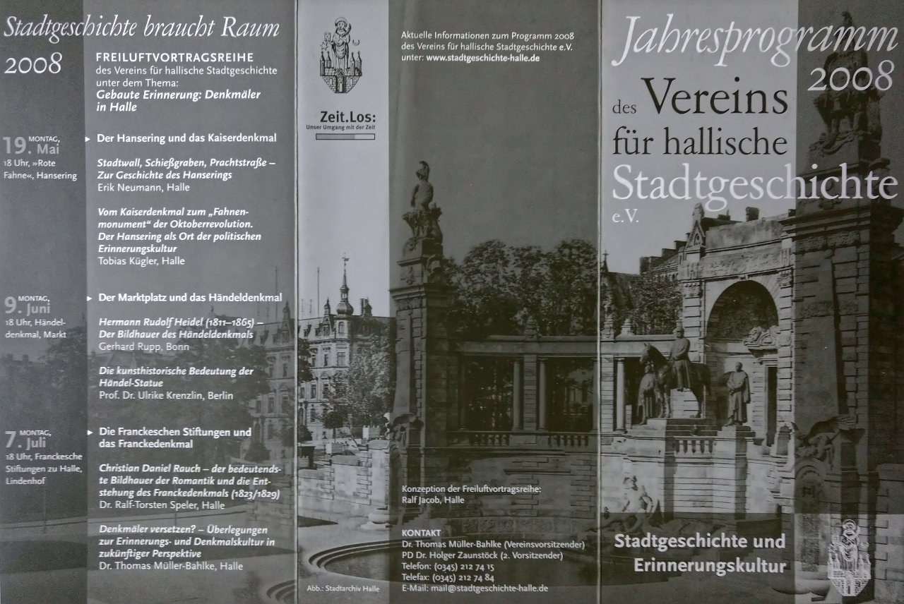 Jahresprogramm 2008 Stadtgeschichte und Erinnerungskultur - 1