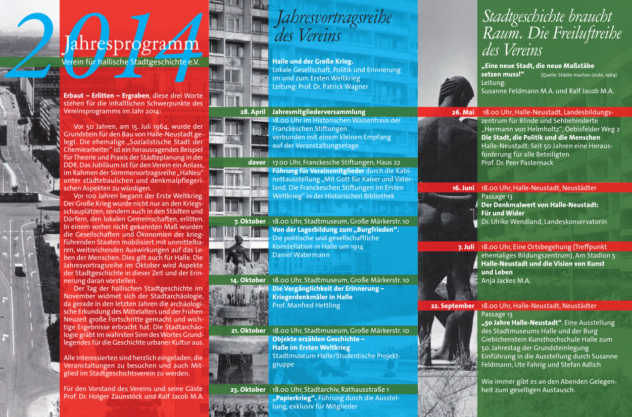 Stadtgeschichte Programm 2014 - 2