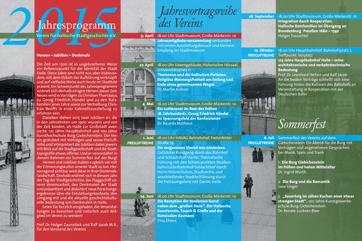 Stadtgeschichte Programm 2015 - 2
