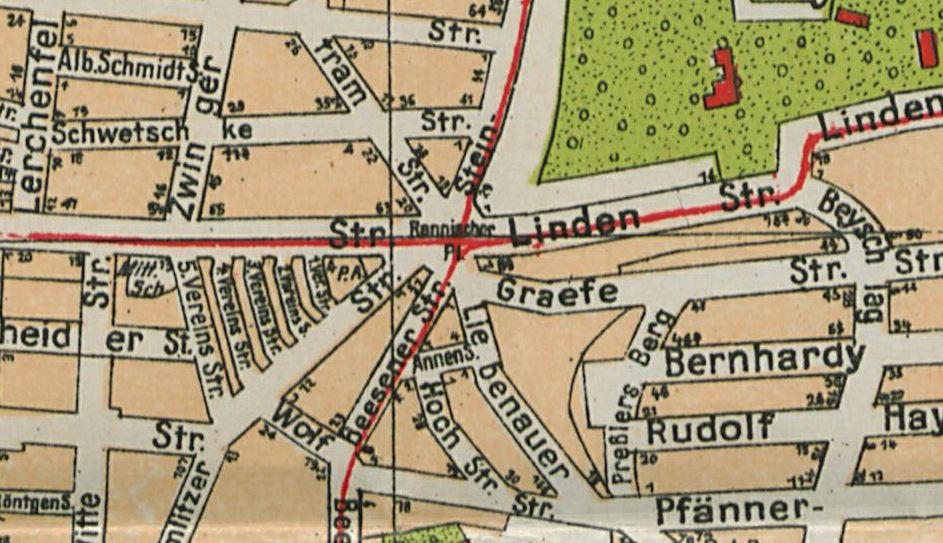Stadtplan aus Hallesches Adreßbuch 1927 Seite 690
